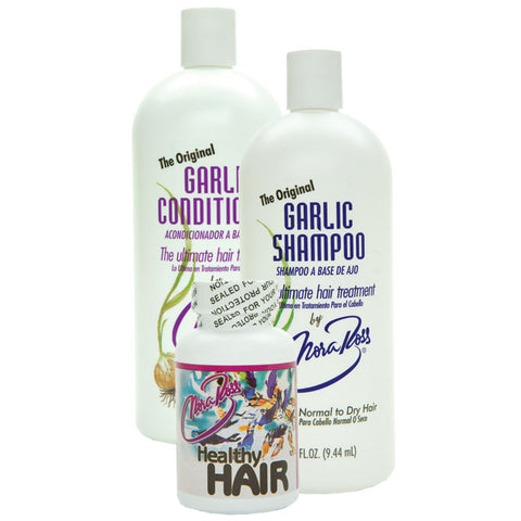 Shampoo de Ajo Nora Ross Kit Completo - Caida de cabello
